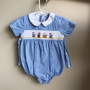 Silly goose baby boy one piece